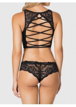 Sexy Black Lace Lingerie Set