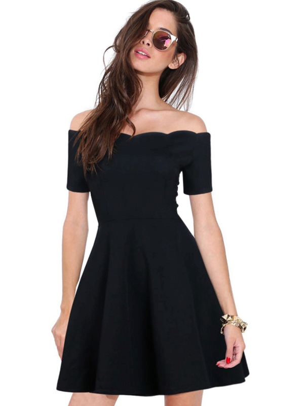 Off the Shoulder Casual Dress – Fashion 