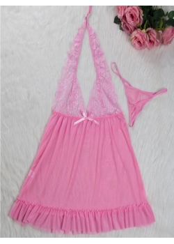 XL-7XL Plus Size Pink Women Lingerie