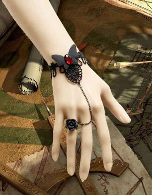 Black Butterfly Gothic Bracelet