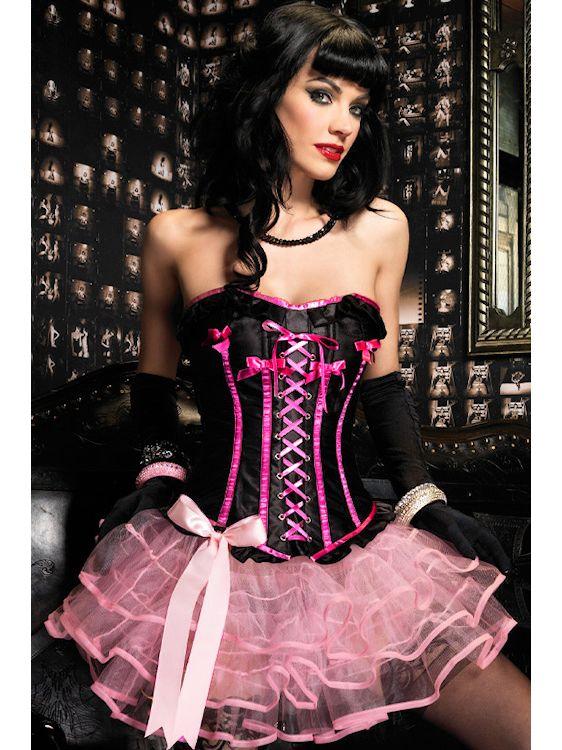 Pink Strapless Front  Corsets