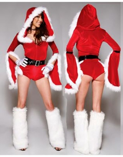 Deluxe Santa Romper Sexy Costume