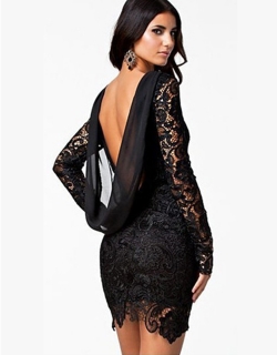 Black Lace Sexy Dress