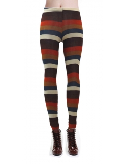  Colored Striped Leggings