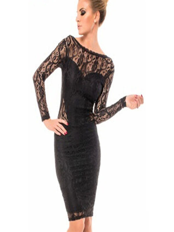 Black Lace Dress With Jewelry On Back_Wonder Beauty lingerie dress ...