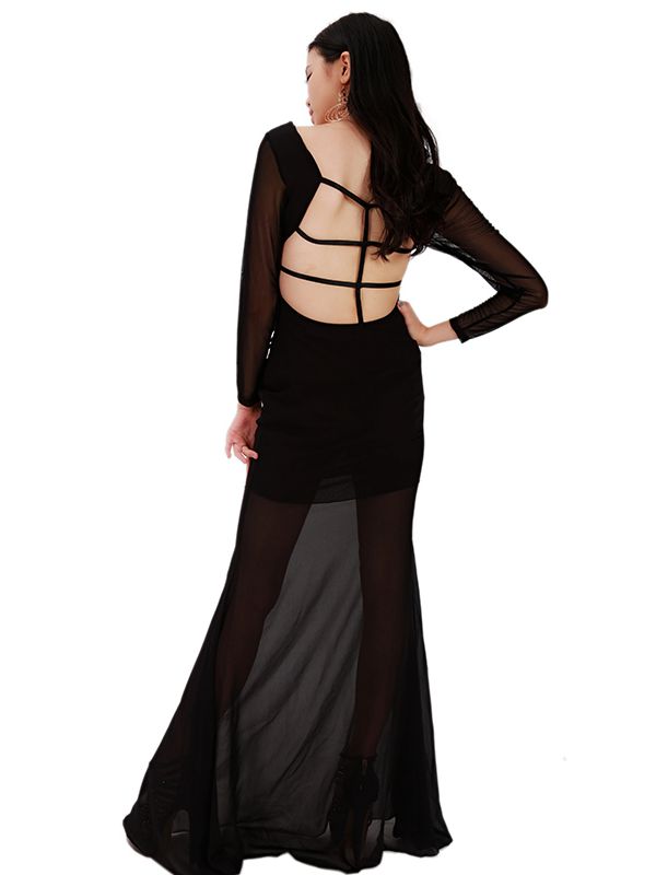 Elegant Casual Black Dress