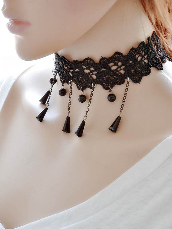 Fashion Black Lace Necklace