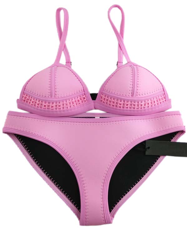 Pink Sexy Women Bikini Set