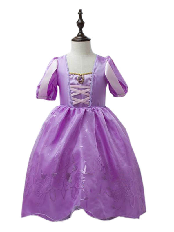 Purple Kids Cute Princess Dress