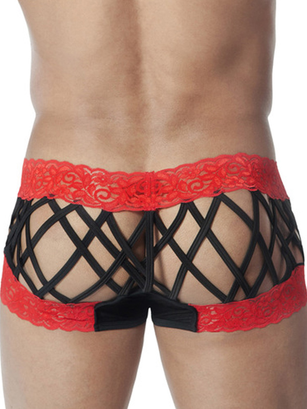 Red Lace Sexy Men Lingerie