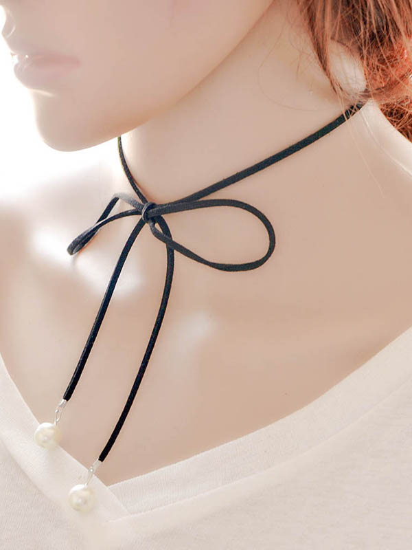 Women Fashion Black Necklace
