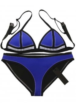 Blue Sexy Women Bikini Set
