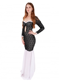 Elegant Long Sleeve Mermaid Dress