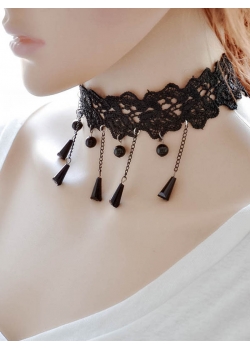Fashion Black Lace Necklace