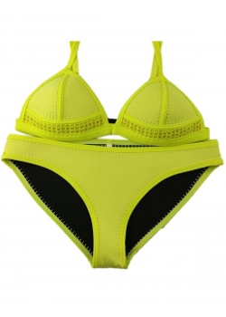 Yellow Sexy Women Bikini Set