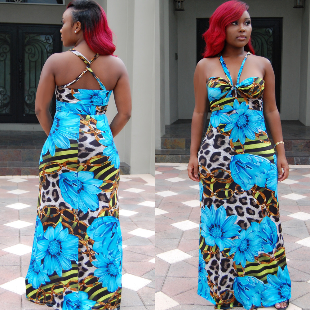 Colorful Halter Bohemia Dress