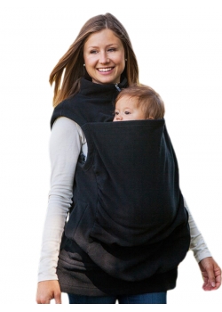 Casual Stretchable Moms Babies Black Cool Zip Up Hoodies