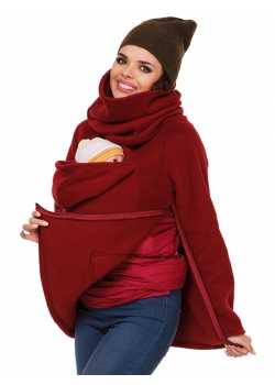 Relaxed Pregnancy Baby Zipper Red Personalized Hoodies