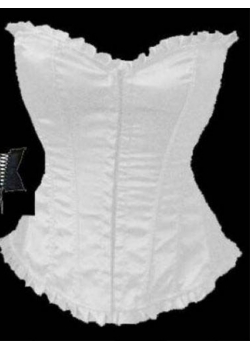 Sexy White Overbust Corset