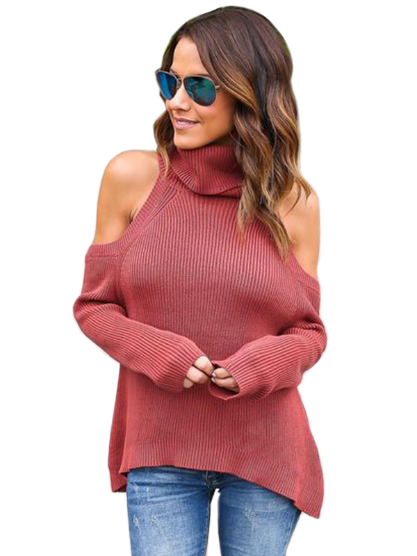 Sexy Off Shoulder Red  Women Blouse
