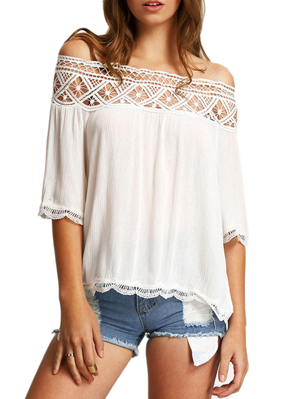 Sexy White Off the Shoulder Blouse