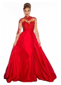 Fashion Red Wedding Evening Dresses