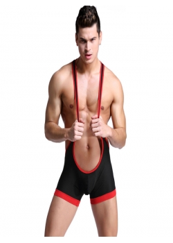 Sexy Men Jockstrap Bodysuit