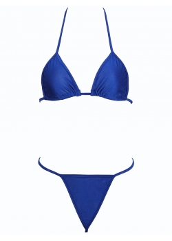 Blue Bikini Lingerie Set 