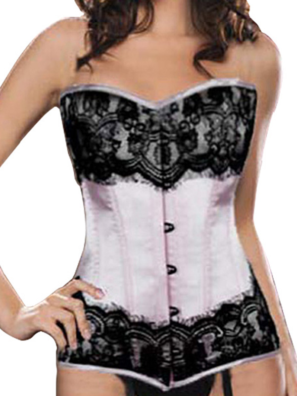 Sexy White Corset With Lace