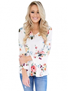 2 Colors S-XL Long Sleeve Casual Blouse