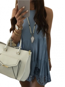 2 Colors S-XL Sleeveless Summer Mini Dress