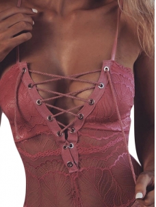3 Colors S-L Adjustable Straps Sheer Lace Tank Tops