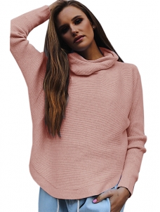 4 Colors S-XL Cowl Neck Sweater