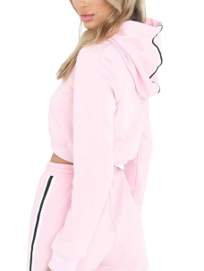 Pink S-XL Long Sleeve Elastic Waist Winter Suits