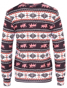 Pink XS-XL Elastic Women Ugly Christmas Pullover Blouses