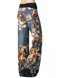 Women S-XL Floral Printed Loose Pants
