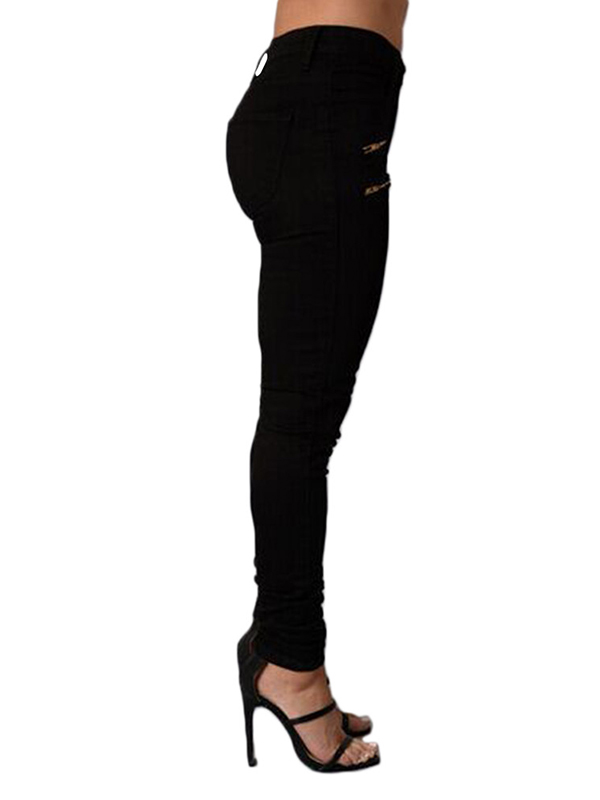 3 Colors S-2XL Skinny Middle Waist Ankle Length Jeans