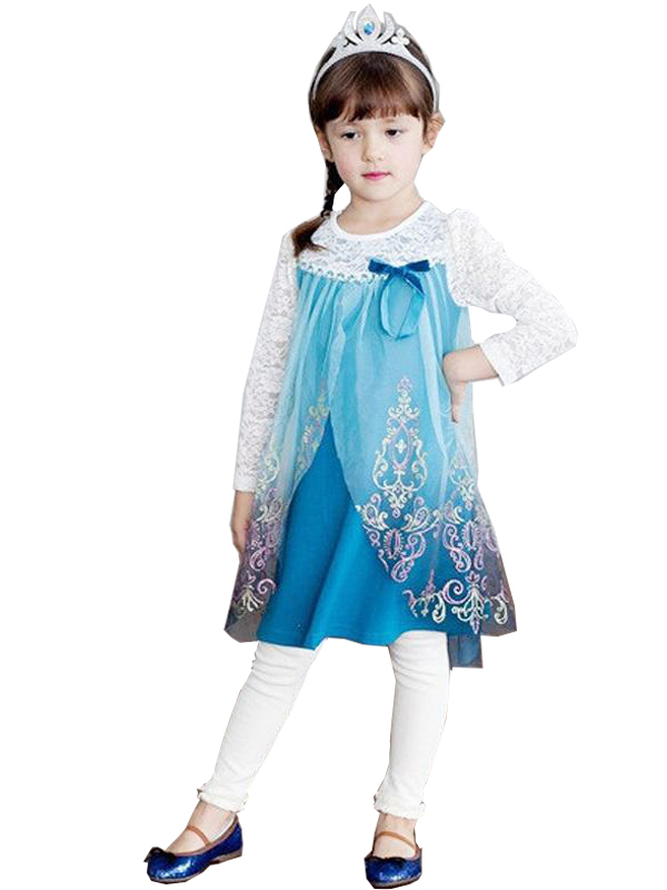 Fashion Girl Elsa Costume Dress