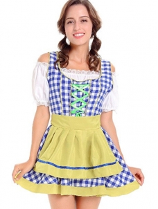Traditional French Maid Costume For Women Yellow