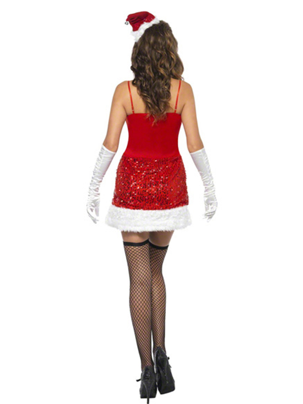 Red One Size Sexy Women Christmas Costume