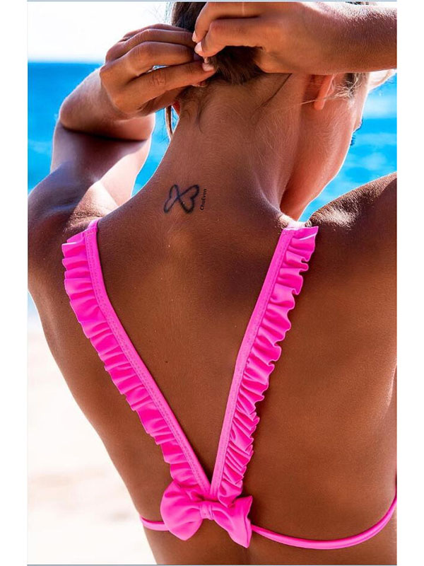 Pink S-L Sexy Women Bikini Set