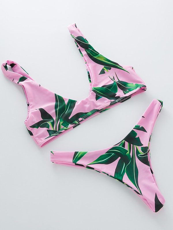 Pink S-L Sexy Women Bikini Set