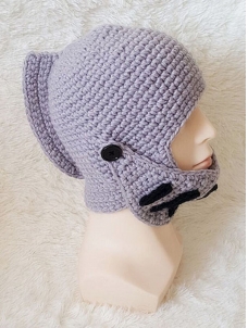 Grey  Infant Handmade casual Knitted Hat 