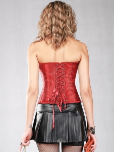 Red S-6XL Elegant Lace Overbust Corset