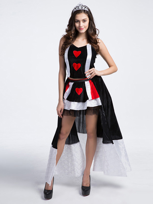 Black M&XL Sexy Queen Of Heart Halloween Costume
