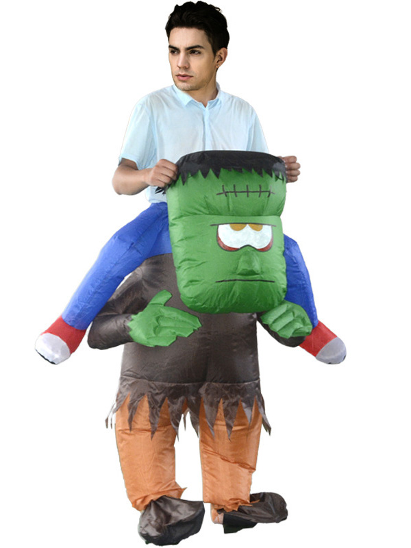 Green One Size Adult Inflatable Monster Costume