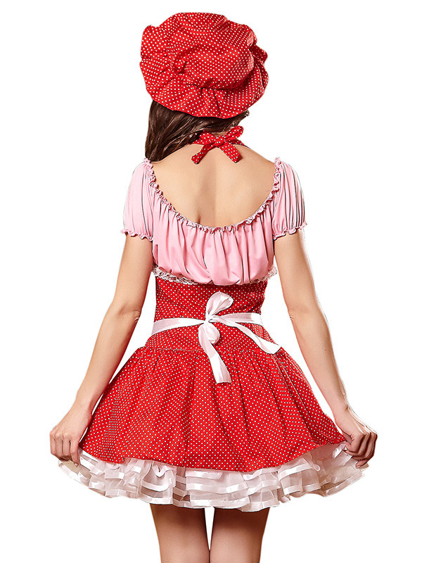 Red M&L Lovely French Maid Costume