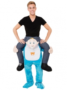Blue One Size Baby Carry Me Mascot Costume