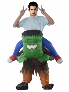Green One Size Adult Inflatable Monster Costume