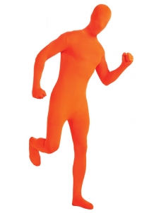 Orange One Size Full Bodysuit Zentai Costume